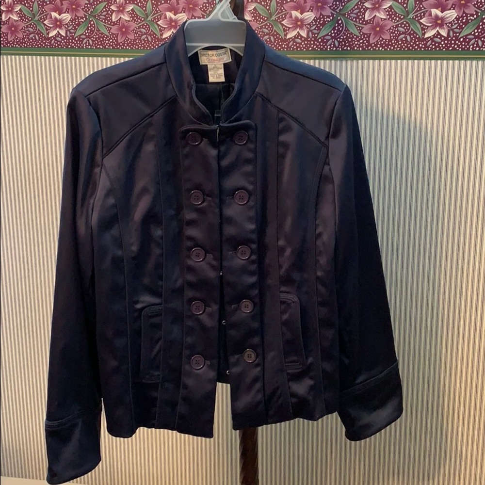 Victor Costa Spring/Fall Purple Satin Jacket